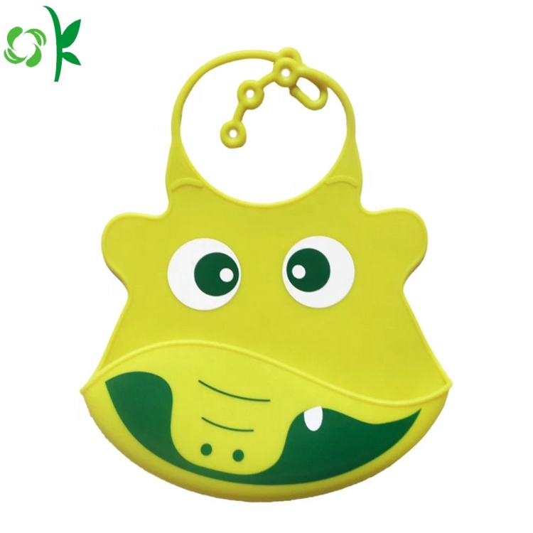 BPA Free Customized Cute Waterproof Silicone Bibs