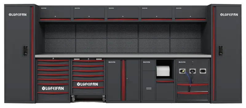 Repair Station Tool Cabinets Combination OEM Customized Garage Storage Workstation Tool Solution