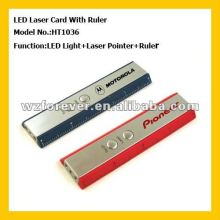 Super Bright LED Light Card With Laser/Ruler