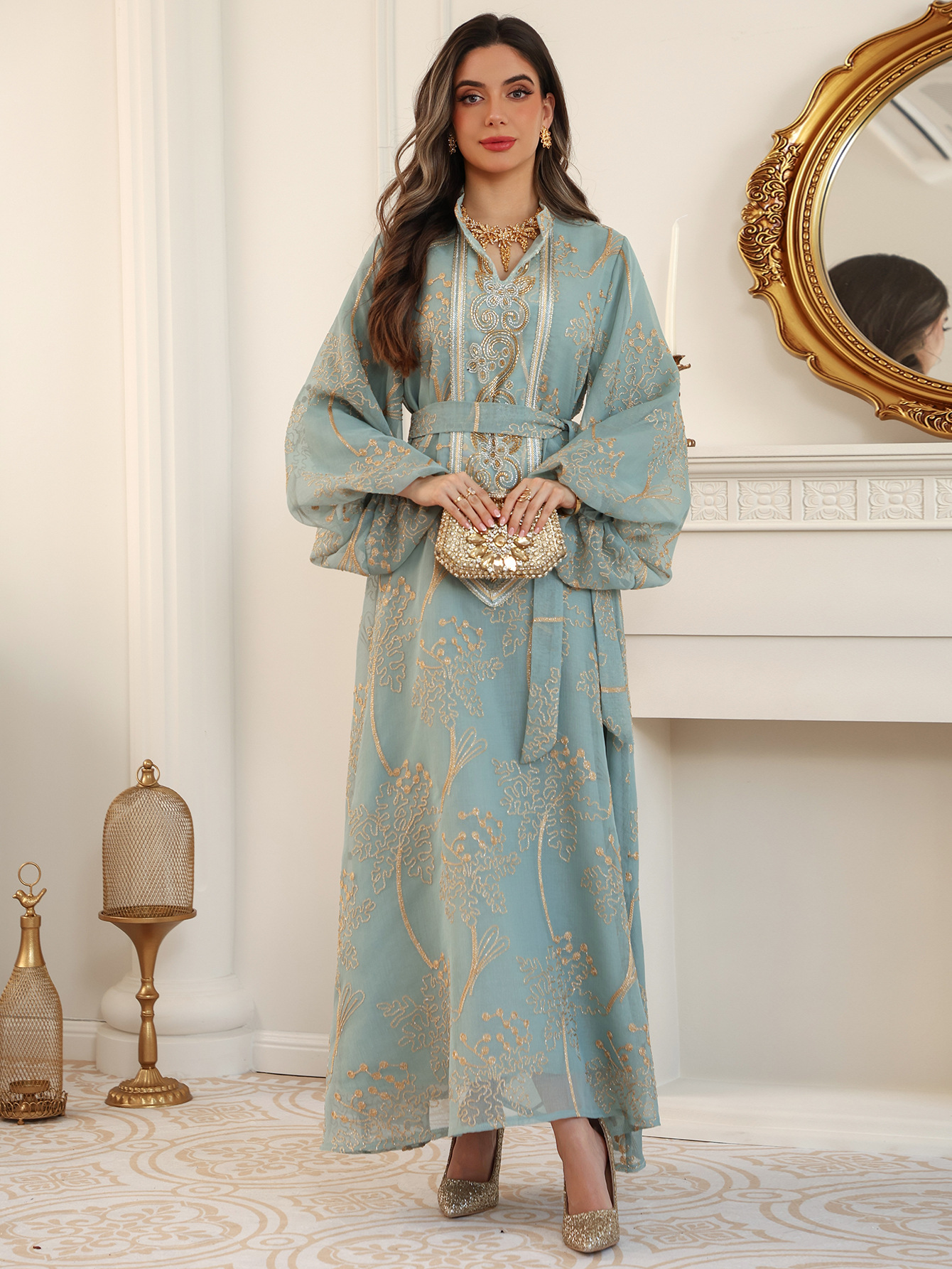 لباس Jalabiya AB543 (9) Jalabiya Dress AB543 (9)