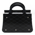 Metal preto bolsa flip relógio