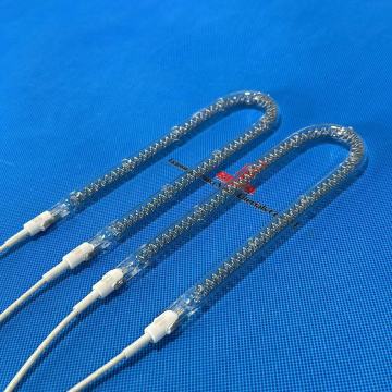 U Shape Octagonal Wire Shortwave Clear Halogen Infrared Ring Quartz IR Heat Lamp