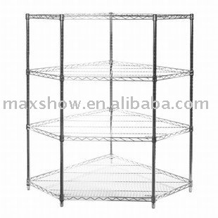 wire shelving pentagon corner units