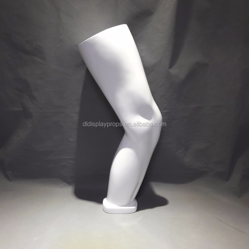 DL801 Sport knee form for sport mannequin, display knee form of white color silver color matt