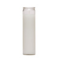 Clear Glass Colored Wax Church Candles