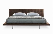 Stainless steel frame Grace leather Onda bed