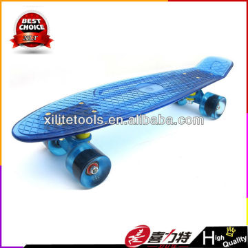 new transparent plastic skateboard