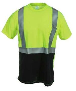 Men's Hi Vis Black Bottom Work Shirt