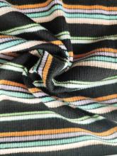 Poly Rayon Span Stripe Crepe