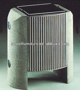 HIgh quality waste bin stainless steel large metal garbage container can