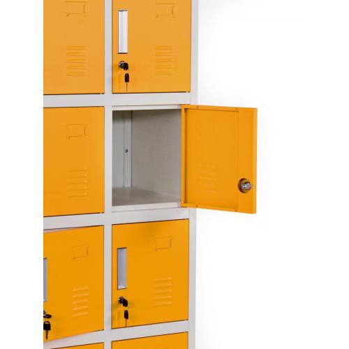 Armoire de rangement de vêtements en métal durable 15 casier de porte