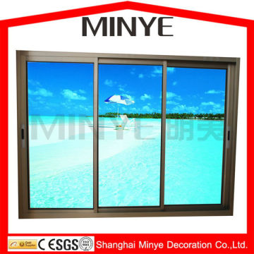 thermal break aluminum profile three low track sliding door