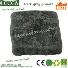 Dark grey antique tumble interlocking paving stone