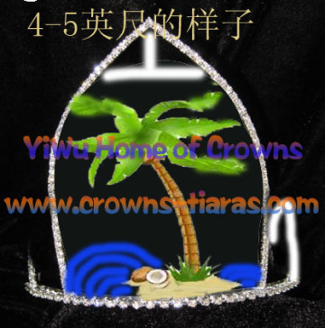 5inch Height Palm Tree Pageant Crowns