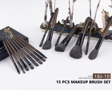 high quality silver handle Cosmetics brushes set