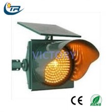 Yellow Color LED Solar Traffic Light Blinker