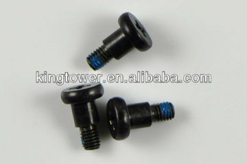 Cruciform slot panhead black shoulder screw