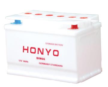 DIN66 Dry Charged Car Batteries 12V 66Ah