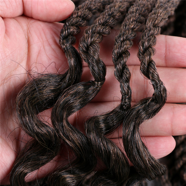 18inch Wavy Curly Senegalese Twists Easy Crochet Twists Braids Small with Curly Ends Twist Braids wavy Goddess