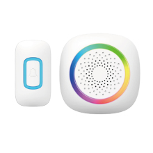 Wireless Doorbell with 60 Ringtones, RGB LED, 300M Range, Waterproof Outdoor Bell, Battery Operated