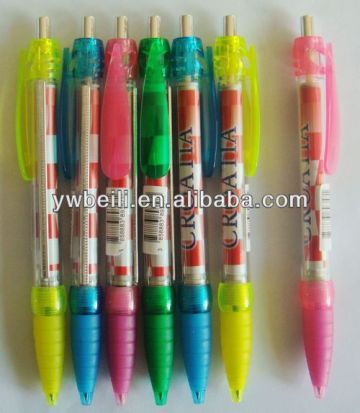 banner ballpoint pens,scrolling banner pen,printed banner pen