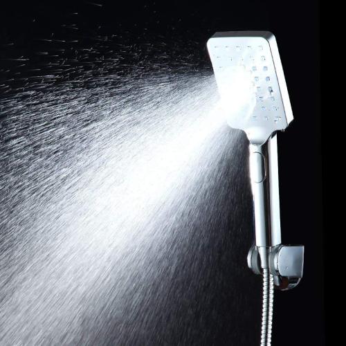 High pressure brushed nickle bathroom handheld shower set