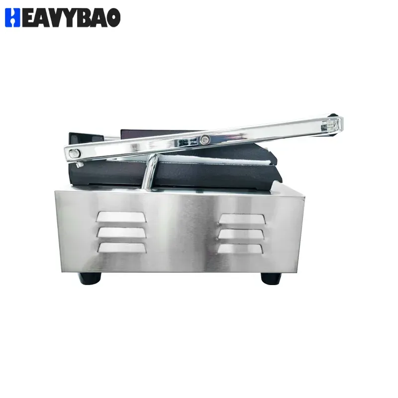 Double Plate Electric Sandwich Panini Kamado Contact Grill Griddle