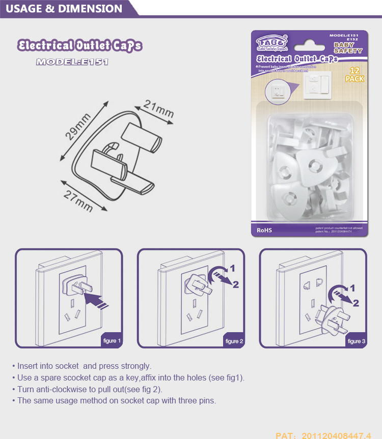 Childproof Safety Outlet Protectors