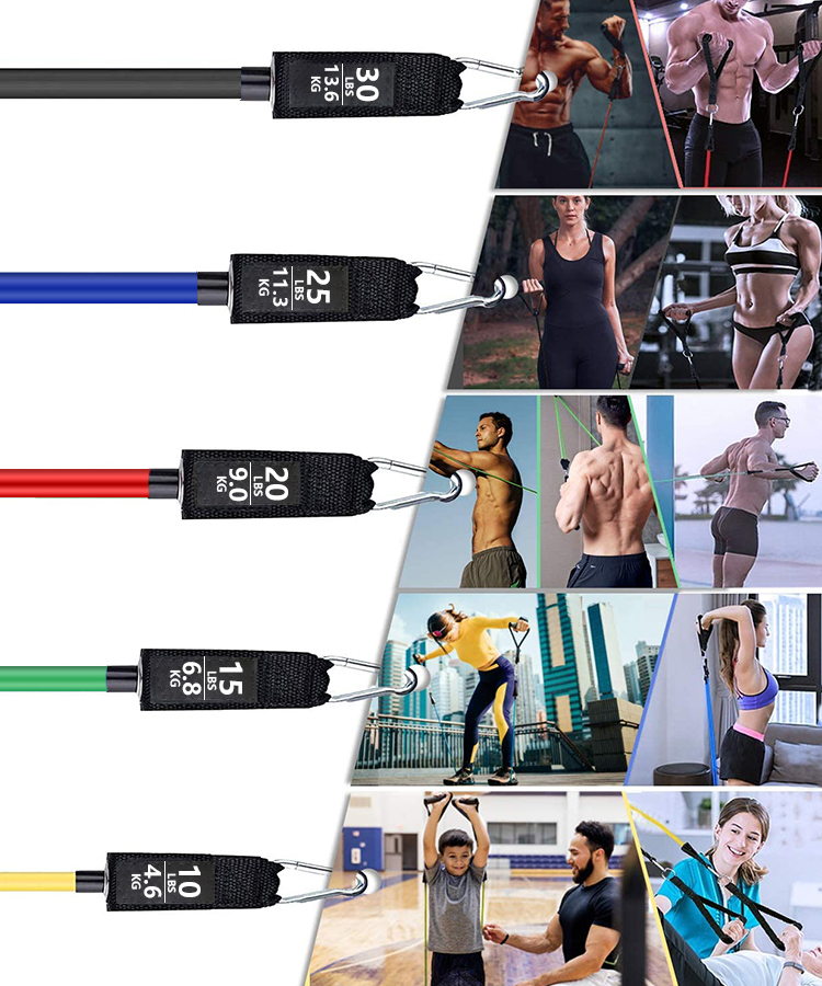 11 Pcs Exercise Resistance Band Set