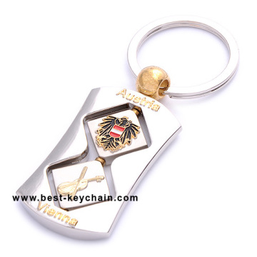 Spinner Metal Dice Austria Souvenir Vienna Keychain (BK11633)