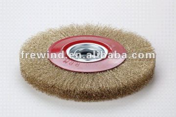 crimped wire wheel cleaning brush