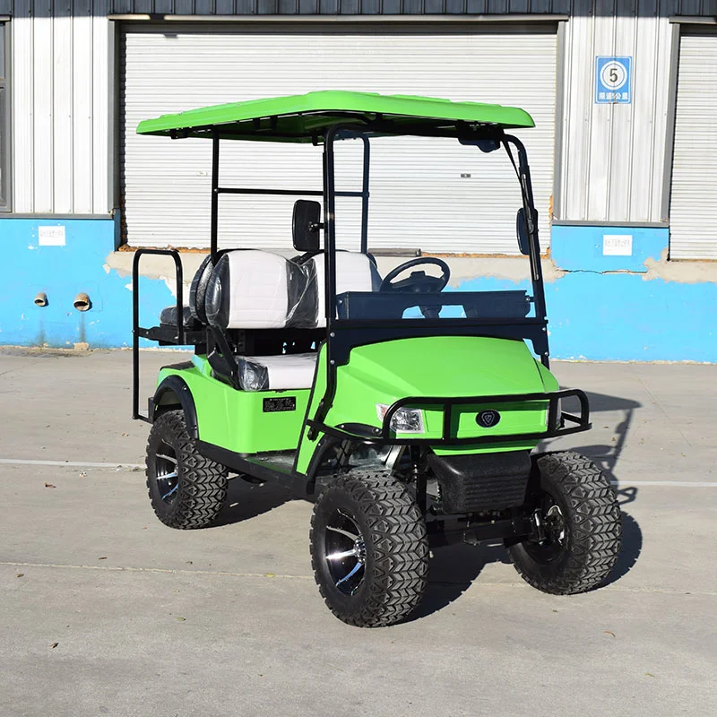 Hot Sale High Quality Yellow 2 Seats Electric Battery Golf Cart for Resort with Ce and SGS Certification