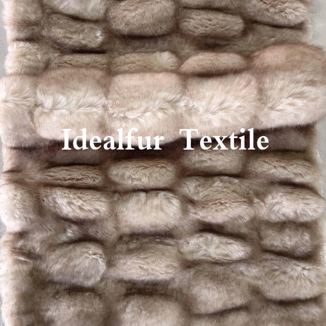 Pressure Printing Super Soft Imitation Rabbit Fur