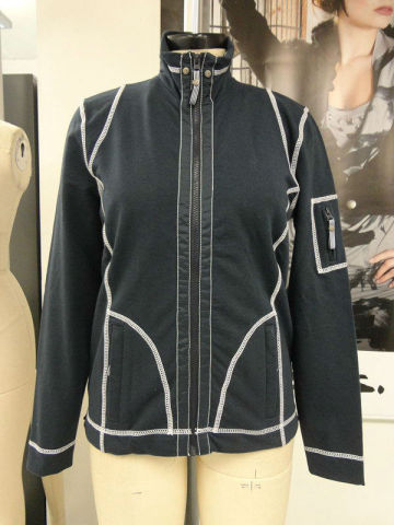 ladies long sleeve zipper cardigan sweater