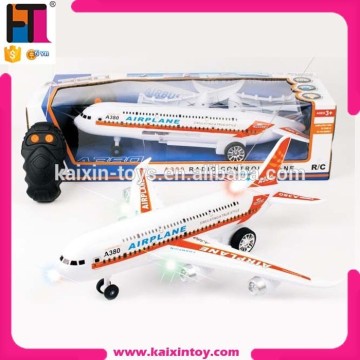 10212392 CE Approval Two Function Remote Control lighting A380 airplane toys
