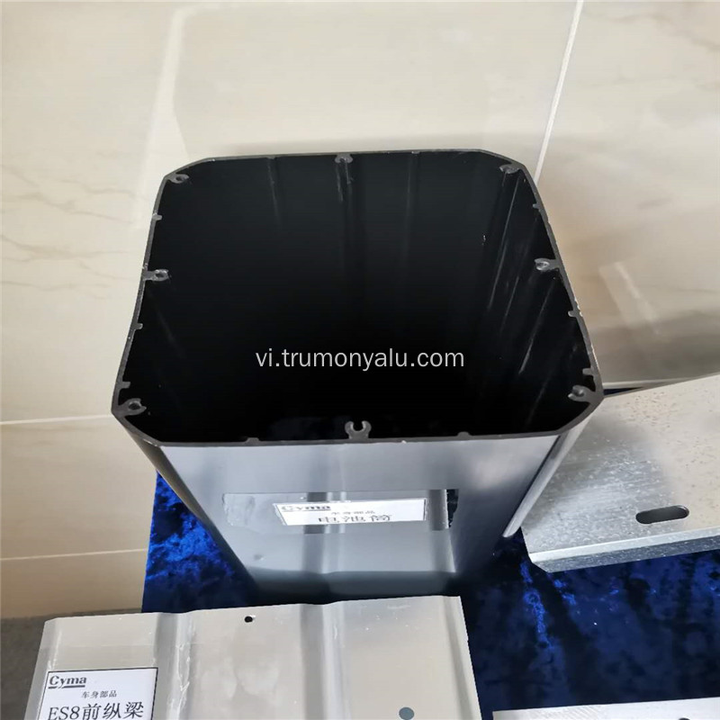 Hộp pin nhôm CNC đen lớn cho xe