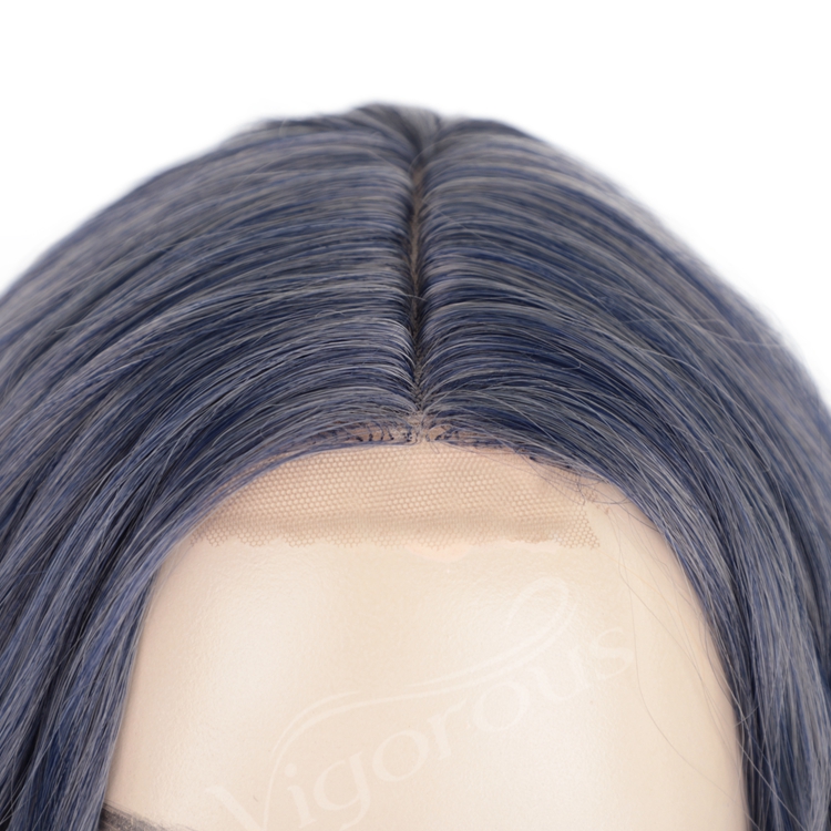 Top Quality Glueless Lace Front Colorful Bob Curly Short Deep Wavy Natural Hairline Synthetic Wigs For Black Women