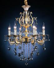 Indoor metal lighting crystal chandelier rock crystal chandelier pendants