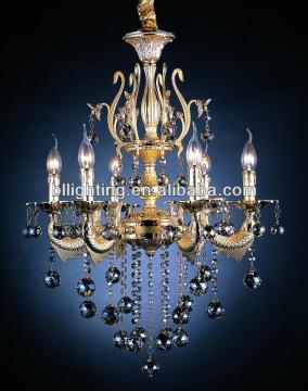 Indoor metal lighting crystal chandelier rock crystal chandelier pendants