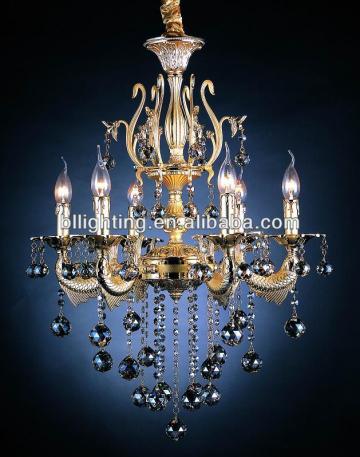 Indoor metal lighting crystal chandelier rock crystal chandelier pendants