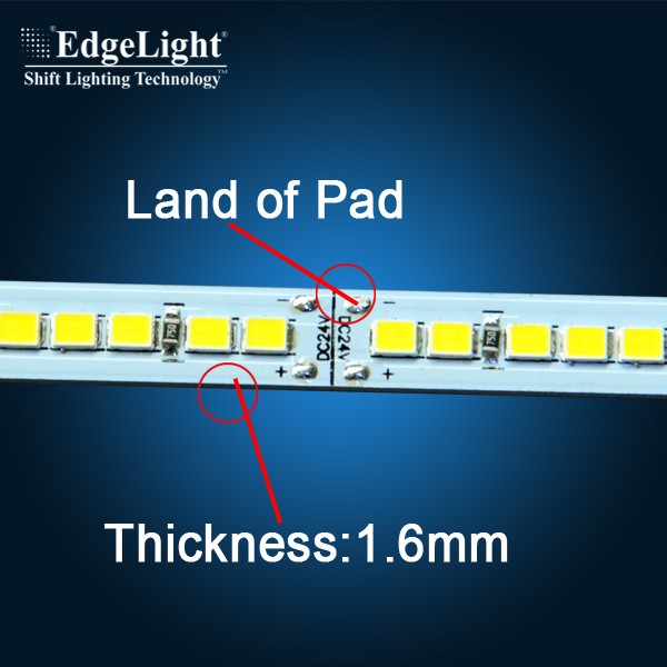 Edgelight led aluminum profile smd led pcb module ,3014 4014 2835 5730 smd led chip CE ROHS listed led strip