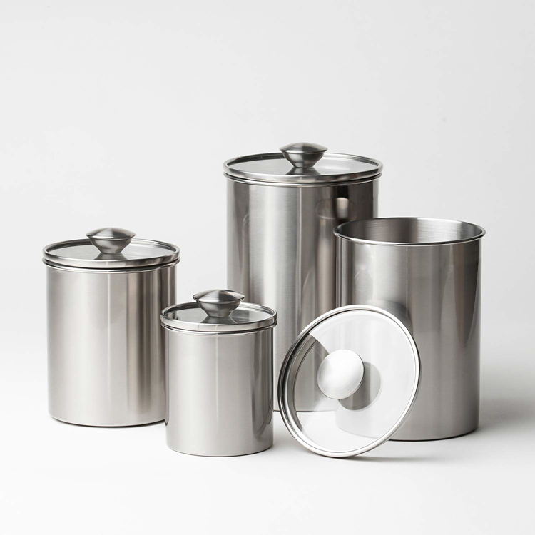 steel storage canister set