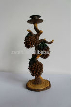 faddish supplier outlets polyresin handicrafts candle stands