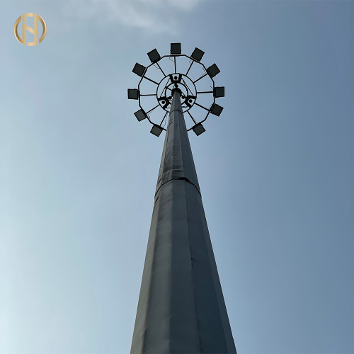 35M 40M Galvanized Tubular Lighting Tower