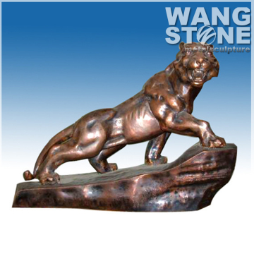 Life Size Casting Animal Bronze Leopard Statue