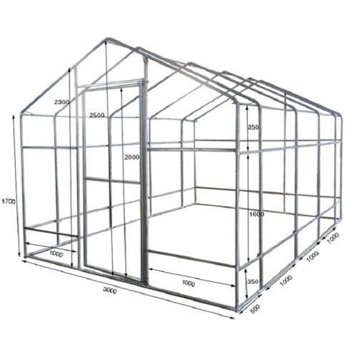 Double Film Warm Garden Greenhouse 3m*4m