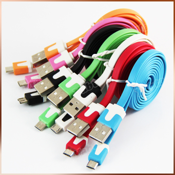 Colorful 8 Pin Lightn Noodle Cable For Iphone Cell Phone Accessory