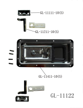 Recessed Door Locks Assembly Door Lock Kits Refrigerated Van Locks Stainless Door Locks