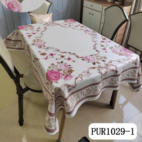 Square pink PU individual tablecloth