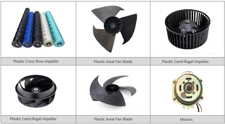 Good quality with cross flow fan aluminum impeller for air conditioner